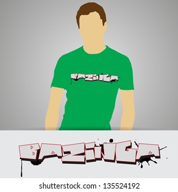 graffiti t-shirt design