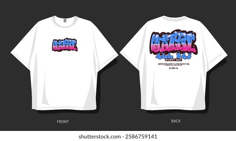 Graffiti t-shirt design. Graffiti typography, Urban vector . Streetstyle graphic for print