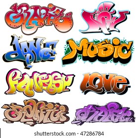 Graffiti urban art vector design