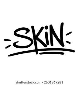 graffiti urban tag skin street art drawing vector illustration template design