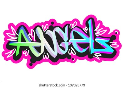 Graffiti vector art urban design element