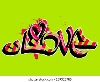 Graffiti vector art urban design element