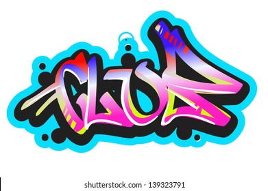 Graffiti Vector Art Urban Design Element Stock Vector (Royalty Free ...