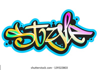 Graffiti Vector Art Urban Design Element Stock Vector (Royalty Free ...