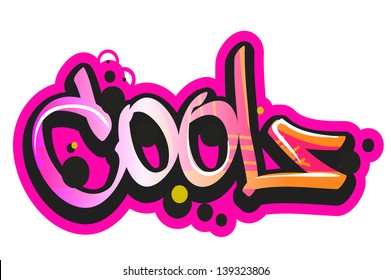 Graffiti vector art urban design element