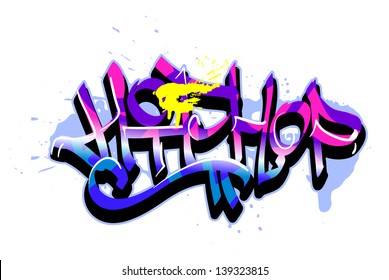 Graffiti vector art urban design element