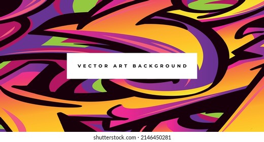 Graffiti vector colorfull patten wallpaper cober design art texture poster background fullcolor