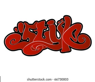 Graffiti vector style urban art