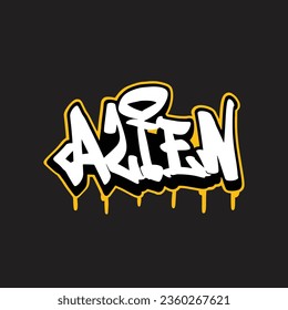 graffiti vectorial etiquetando letra palabra texto arte callejero dibujar mano mural
