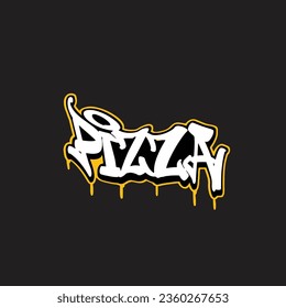 graffiti vectorial etiquetando letra palabra texto arte callejero dibujar mano mural