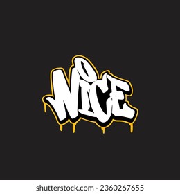 graffiti vector tagging letter word text street art mural hand draw