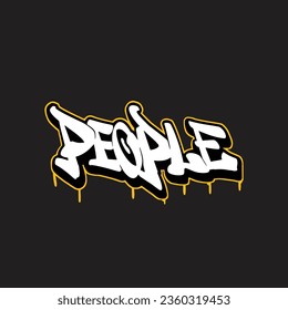 graffiti vector tagging letter word text street art mural hand draw