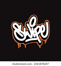 graffiti vectorial etiquetando letra palabra texto arte callejero dibujar mano mural