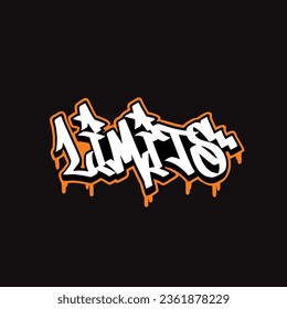 graffiti vectorial etiquetando letra palabra texto arte callejero dibujar mano mural