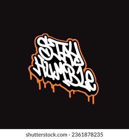 graffiti vectorial etiquetando letra palabra texto arte callejero dibujar mano mural