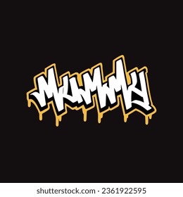 graffiti vector tagging letter word text street art mural hand draw