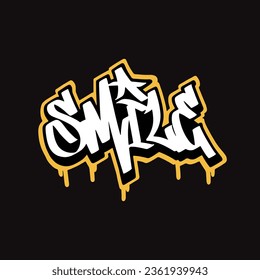graffiti vectorial etiquetando letra palabra texto arte callejero dibujar mano mural