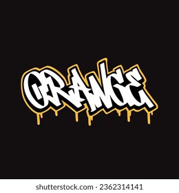 Graffiti, Vektormarkierungsbuchstabe Wort Straße Kunstmalerei handzeichnen