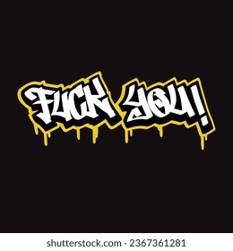 Graffiti, Vektormarkierungsbuchstabe Wort Straße Kunstmalerei handzeichnen