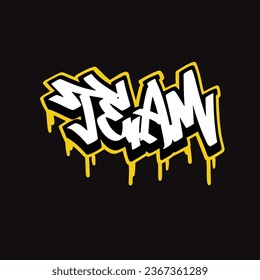 graffiti vector tagging letter word text street art mural hand draw