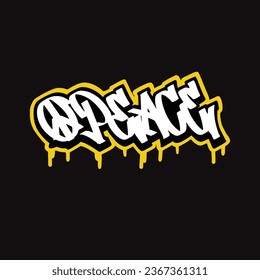 graffiti vector tagging letter word text street art mural hand draw