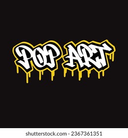 Graffiti, Vektormarkierungsbuchstabe Wort Straße Kunstmalerei handzeichnen