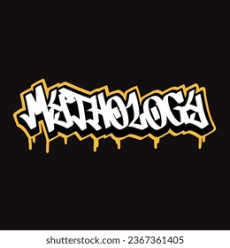 graffiti vector tagging letter word text street art mural hand draw