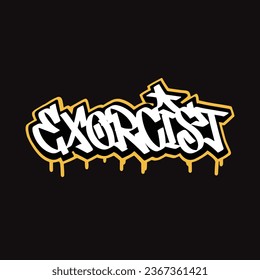 graffiti vectorial etiquetando letra palabra texto arte callejero dibujar mano mural