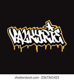 graffiti vector tagging letter word text street art mural hand draw