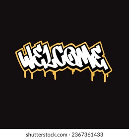 graffiti vectorial etiquetando letra palabra texto arte callejero dibujar mano mural