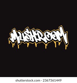 graffiti vectorial etiquetando letra palabra texto arte callejero dibujar mano mural