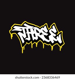 graffiti vector tagging letter word text street art mural hand draw