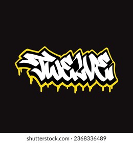 graffiti vector tagging letter word text street art mural hand draw