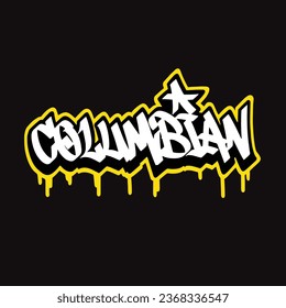 graffiti vector tagging letter word text street art mural hand draw