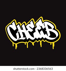 graffiti vectorial etiquetando letra palabra texto arte callejero dibujar mano mural