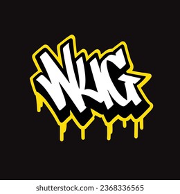 graffiti vector tagging letter word text street art mural hand draw