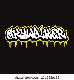 graffiti vector tagging letter word text street art mural hand draw