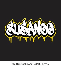graffiti vectorial etiquetando letra palabra texto arte callejero dibujar mano mural
