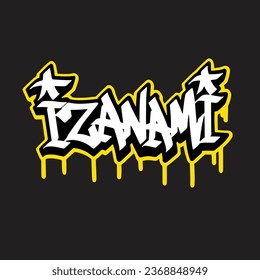 graffiti vectorial etiquetando letra palabra texto arte callejero dibujar mano mural