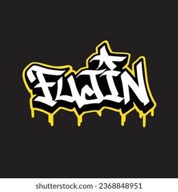 graffiti vector tagging letter word text street art mural hand draw