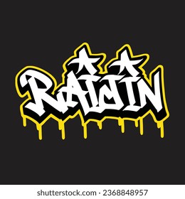 graffiti vectorial etiquetando letra palabra texto arte callejero dibujar mano mural
