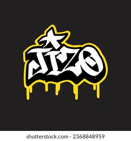 graffiti vector tagging letter word text street art mural hand draw