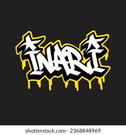 graffiti vectorial etiquetando letra palabra texto arte callejero dibujar mano mural