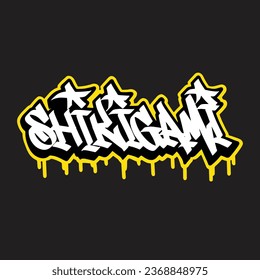 graffiti vector tagging letter word text street art mural hand draw