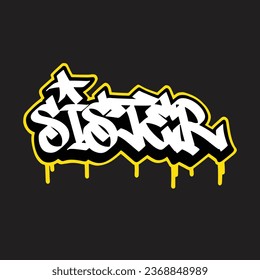 graffiti vector tagging letter word text street art mural hand draw