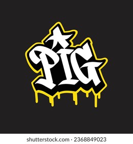 graffiti vector tagging letter word text street art mural hand draw