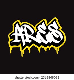 graffiti vector tagging letter word text street art mural hand draw