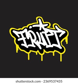 graffiti vector tagging letter word text street art mural hand draw	