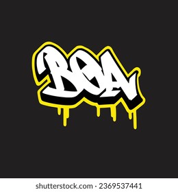 graffiti vectorial etiquetando letra palabra texto arte callejero dibujar mano mural	