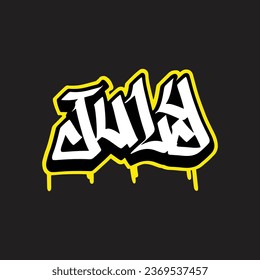 graffiti vector tagging letter word text street art mural hand draw	